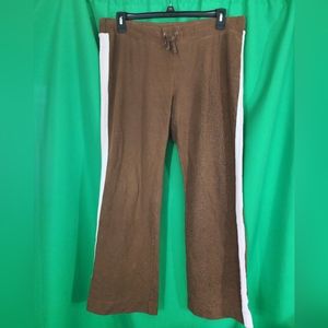 Lady Footlocker, XL, Brown and Pink Athletic Pants